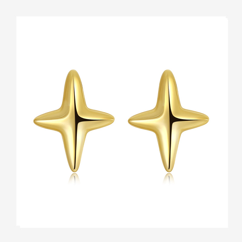 Sweet Star CZ Stone Charm Stud Earrings DA2487