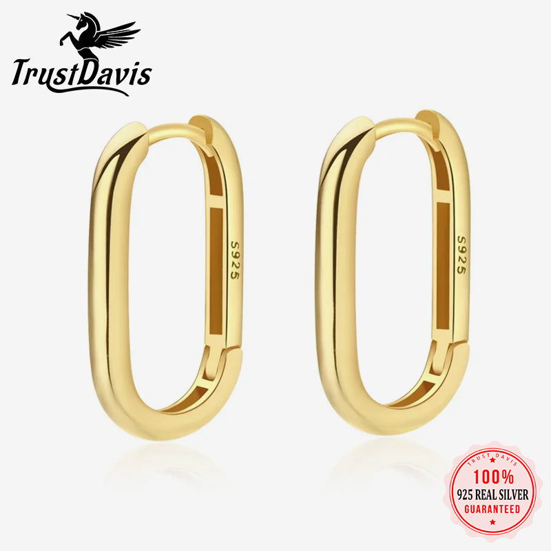 Fashion Sweet INS Ellipse Charm Hoop Earring DA2274