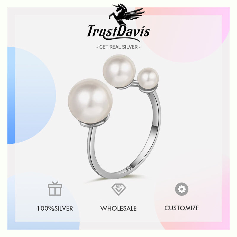 Luxury Synthesis Pearl Opening Ring DA2791