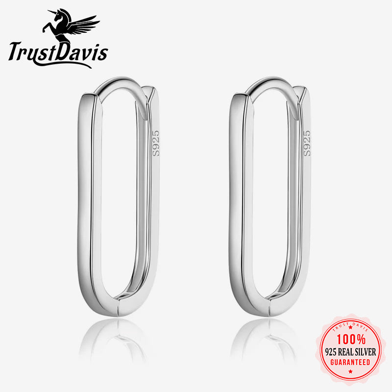 Fashion Sweet INS Ellipse Charm Hoop Earring DA2527
