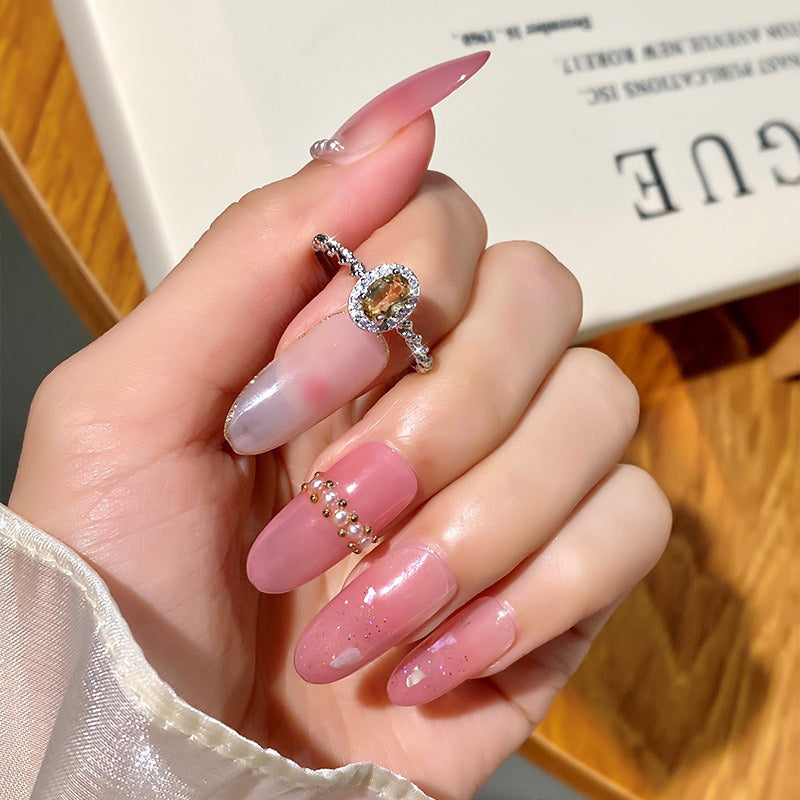 Fashion Sweet Natural Crystal Stone Adjustable Ring DS4422