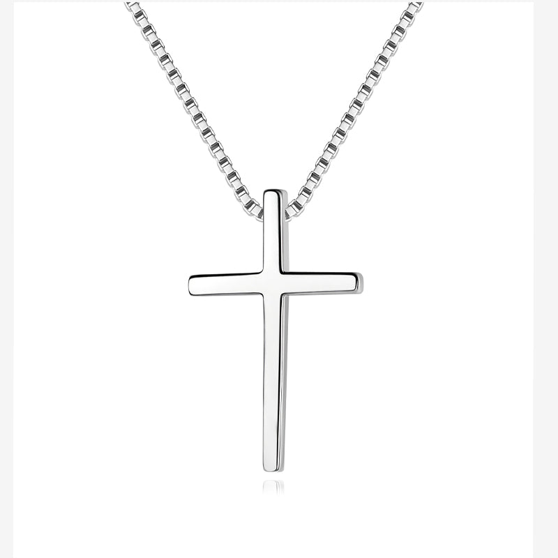 Fashion Sweet Cross Pendant Box Chain Necklace DA2710