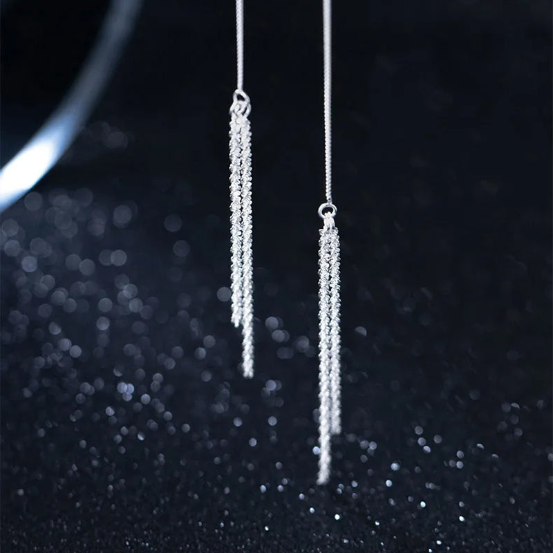 Sweet Sky Star Chain Stud Earrings DB943