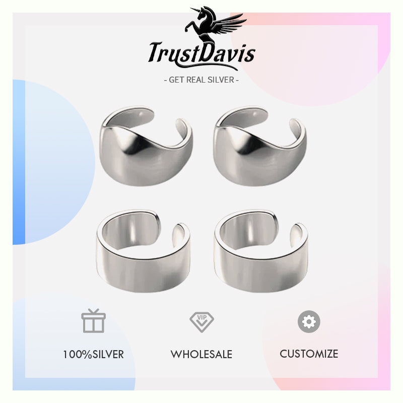 Layers Smooth Surface Ear Cuff Clip on Earrings DA250