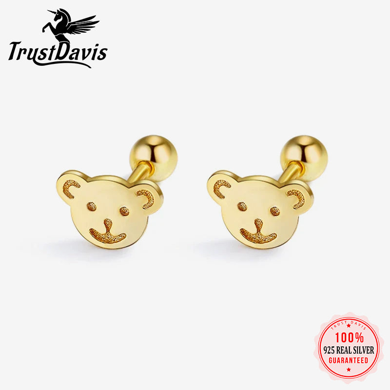 Fashion Sweet Animal Screw Stud Earrings DA2517