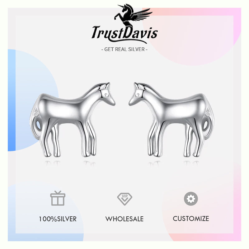 Sweet Animal Horse Stud Earring DS091