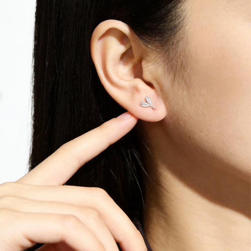 Sweet Leaf Chic Branch Stud Earrings DA2642