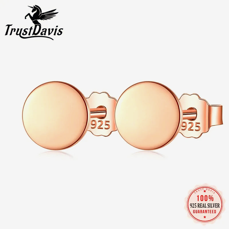 Fashion Sweet Geometric Round Stud Earrings DA1703