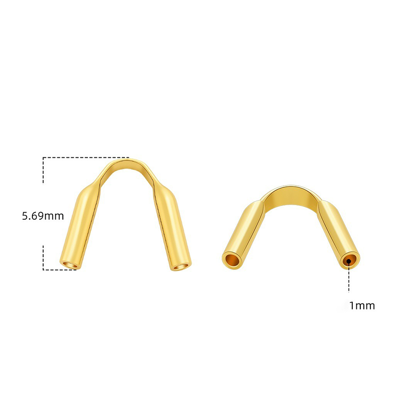 U-shaped buckle DIY silver jewelry accessories DS4817