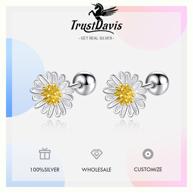 Small Flower Daisy Stud Earrings DS3574