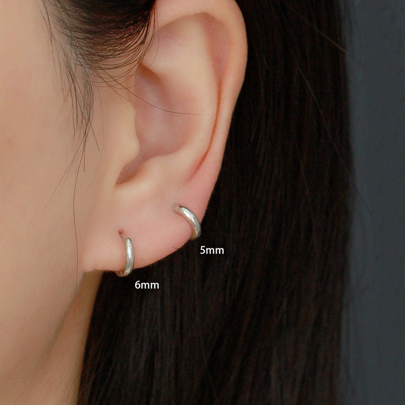 Smooth Hoop Earring DS3351