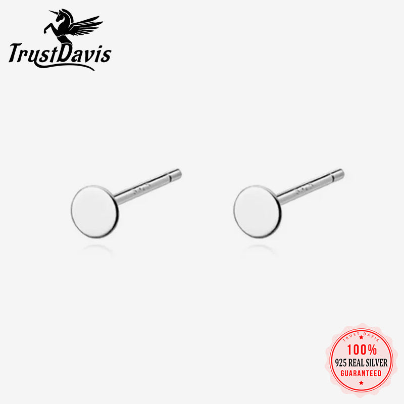 Lovely Mini Round Stud Earrings DA890