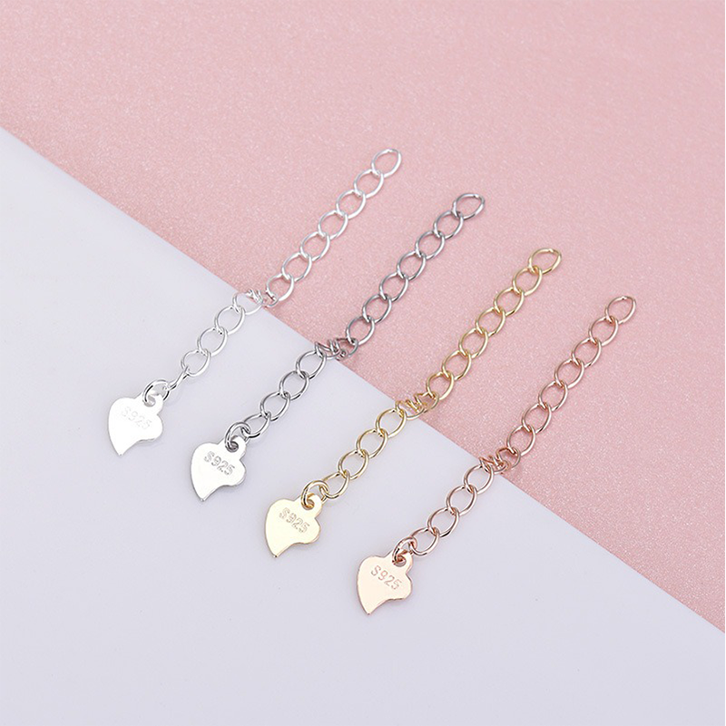 Trusta Authentic S925 Sterling Silver Simple Necklace Extender Chain 925 Silver Jewelry DS4787