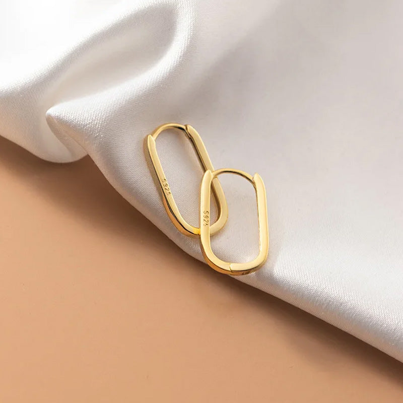 Fashion Sweet INS Ellipse Charm Hoop Earring DA2527