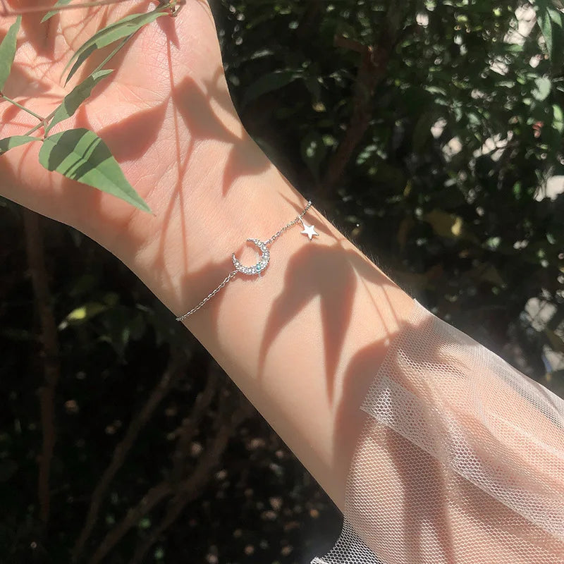 Moon Star Round Bowknot Bracelet DB1383