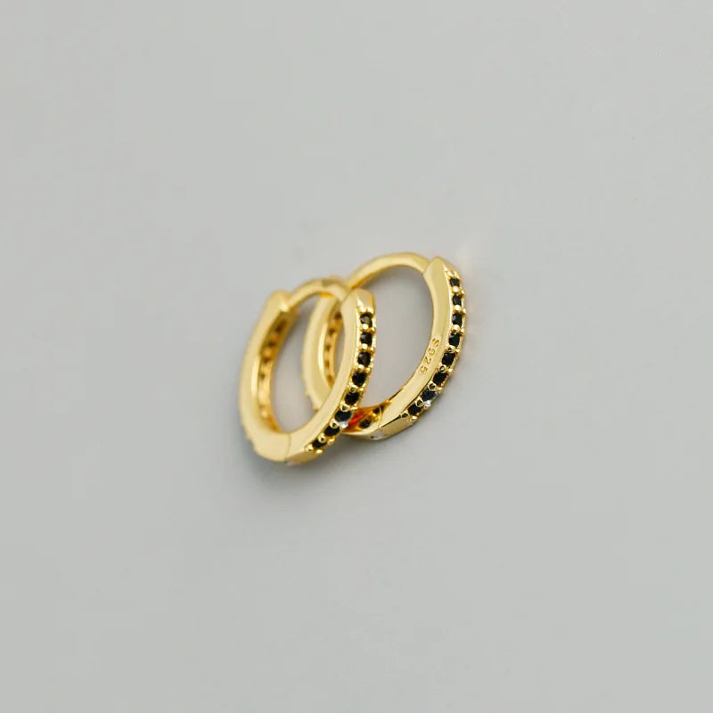 Colour Zircon Charm Hoop Earring DA2682