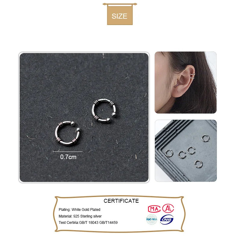 Clip on Earrings Ear Cuff DS534