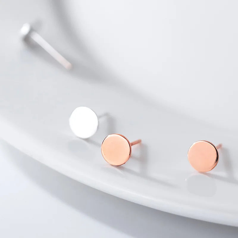 Fashion Sweet Geometric Round Stud Earrings DA1703