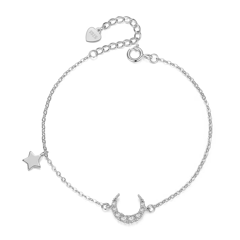 Moon Star Round Bowknot Bracelet DB1383