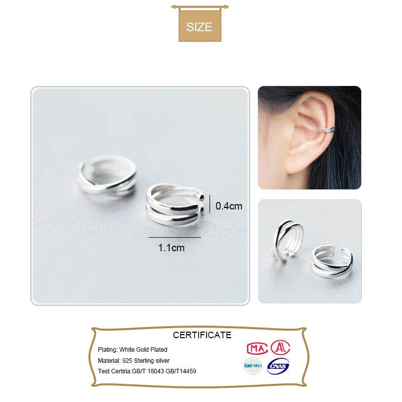 Clip on Earrings Ear Cuff DS534