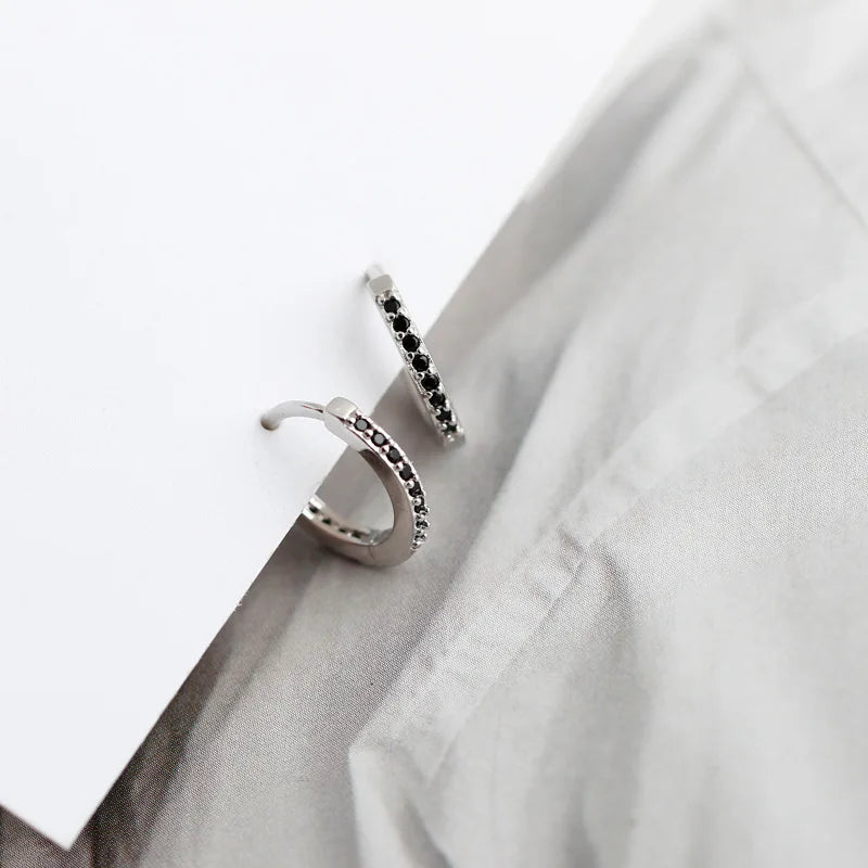 Colour Zircon Charm Hoop Earring DA2682