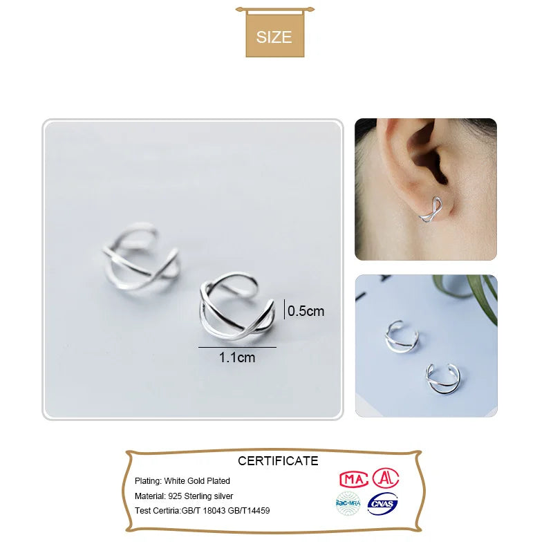 Clip on Earrings Ear Cuff DS534