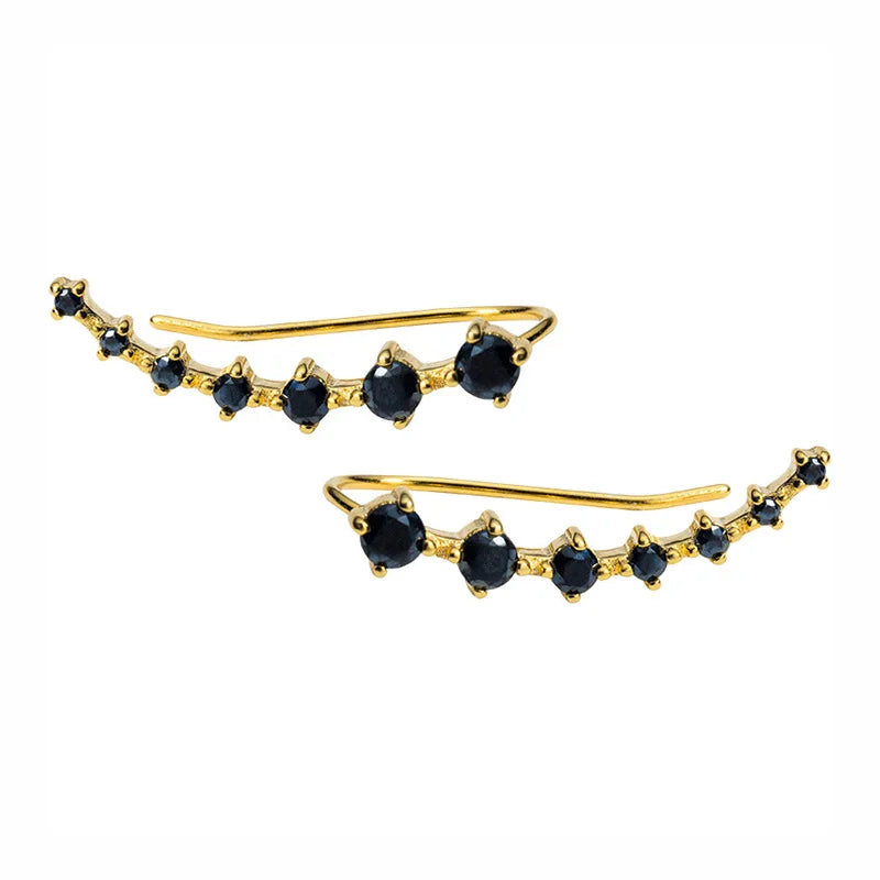 Geometric Arc Dazzling Stud Earrings DA2407