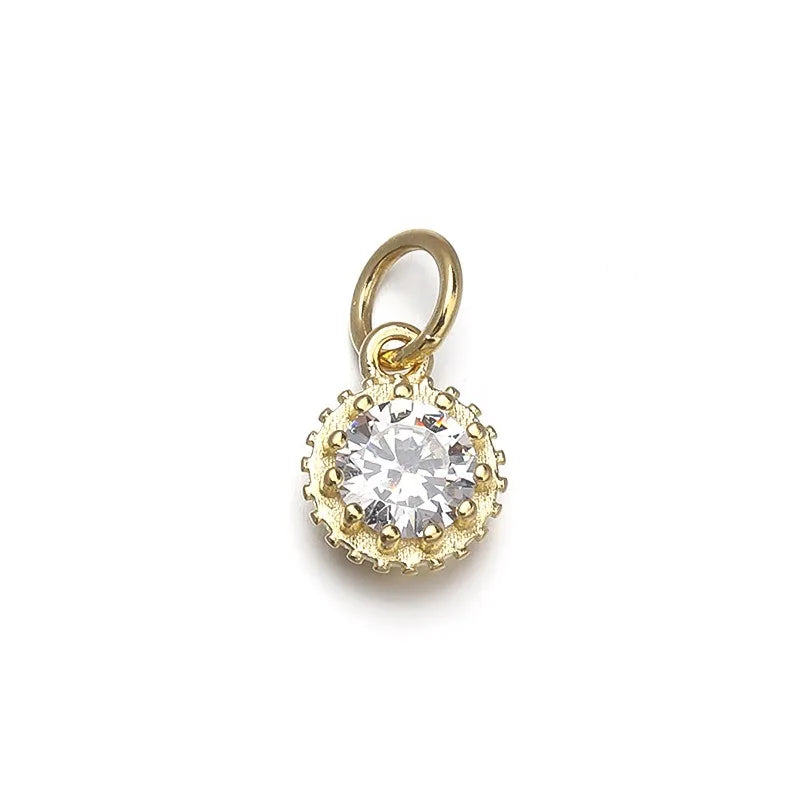 Fashion Round Zircon Charm Pendant DZ1771