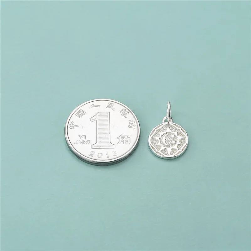 Sun Round Charm Pendant DIY Necklace Bracelet Accessories DZ653