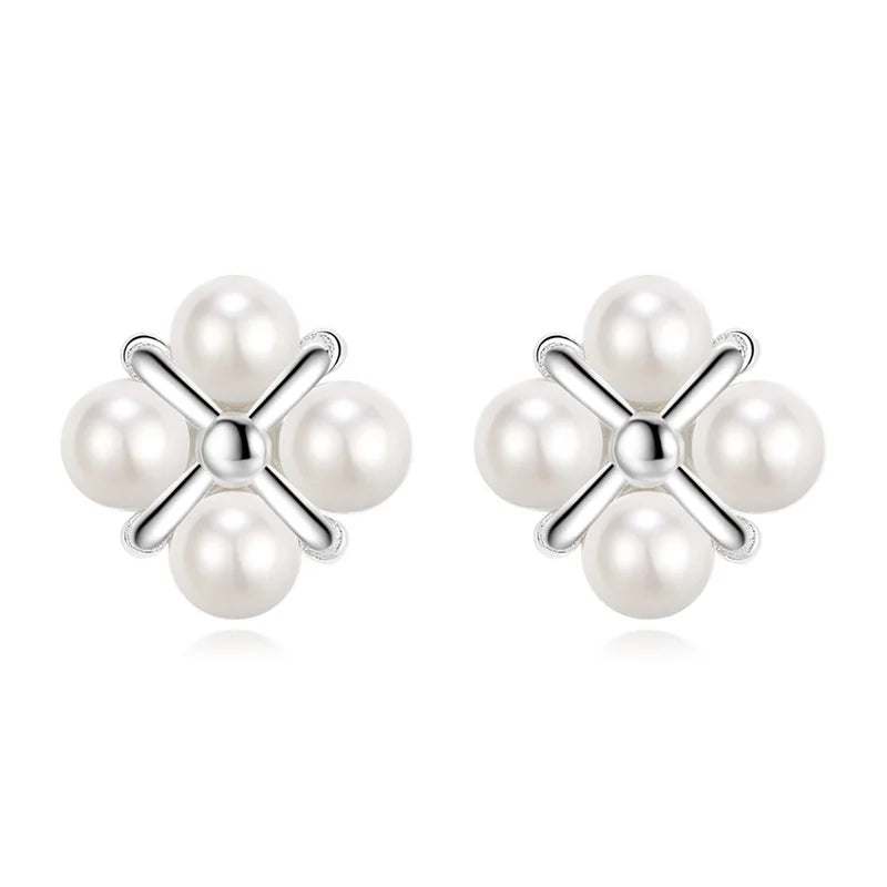 Pearl Screw Stud Earrings DS3506