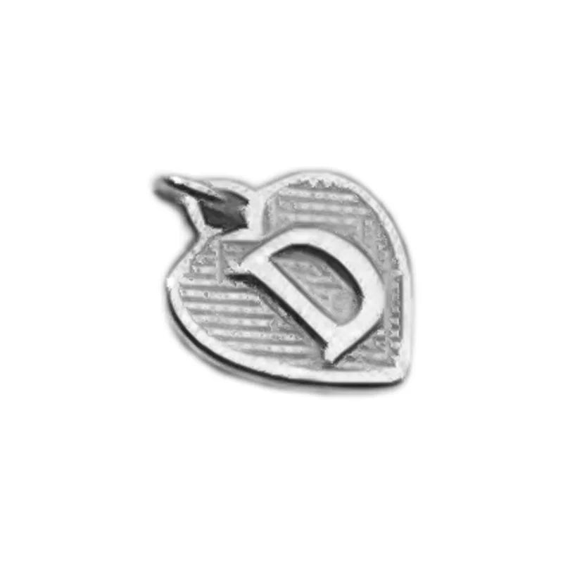 TrustDavis Real 925 Sterling Silver Name Necklace 26 Heart DIY Accessories Pendant for Women Wedding Clavicle Jewelry DZ1795