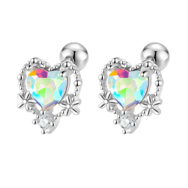 Heart Zircon Earrings DS4541