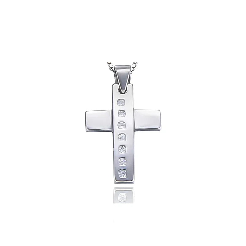 TrustDavis Real 925 Sterling Silver Plane cross Pendant Handmade DIY Necklace Accessories Fine Jewelry Birthday Gift DZ1671