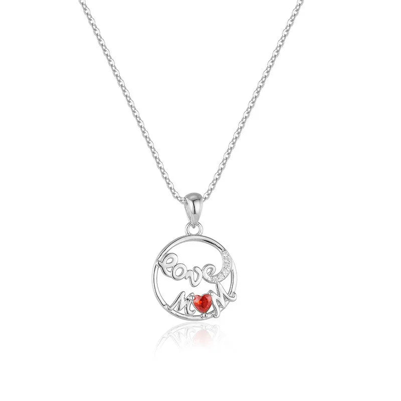 Love Mom Zircon Necklace DS4841
