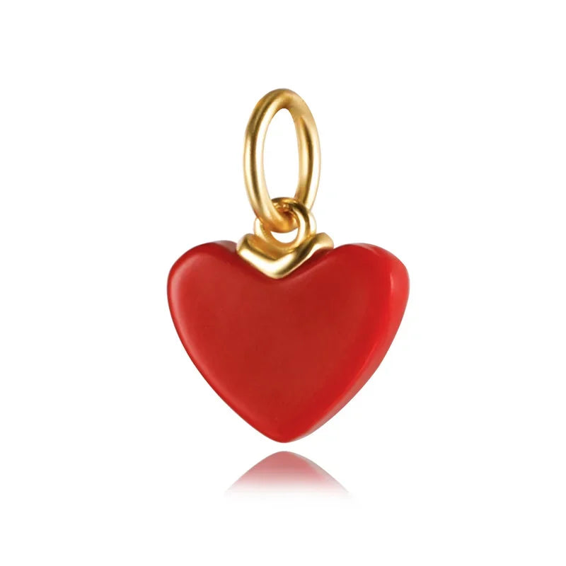 Heart Charms For Bracelet Or Necklace DIY Accessories HY032