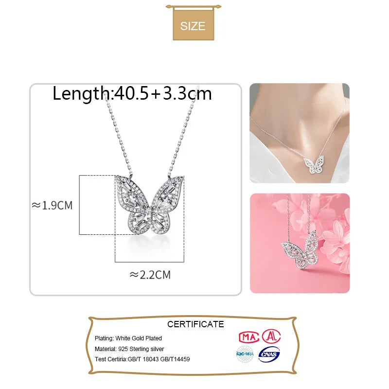 Butterfly Dazzling Clavicle Necklace DA1526