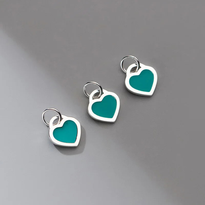 Glaze Heart Love Pendant HY881