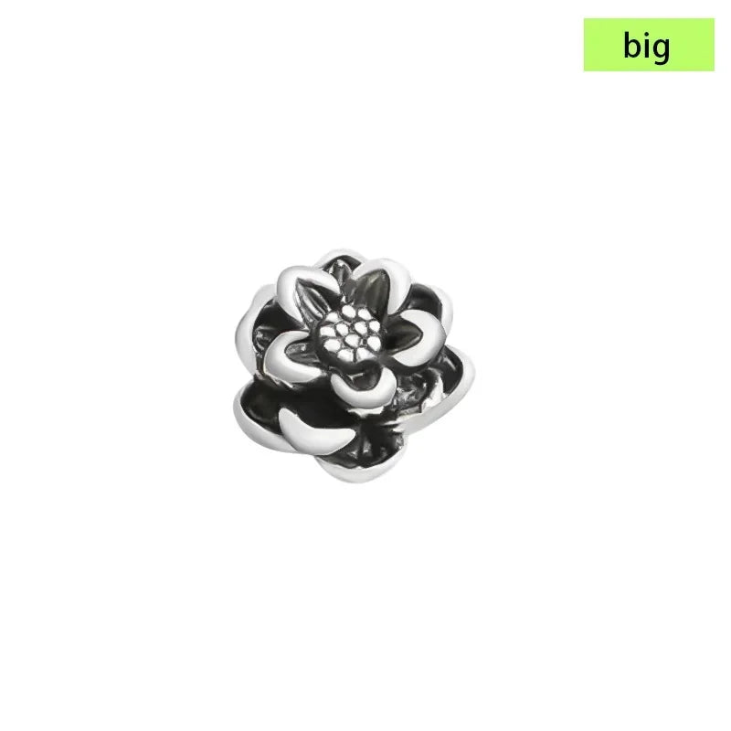 Trendy Lotus Flower Charm Pendant Handmade DIY Accessories DZ1682