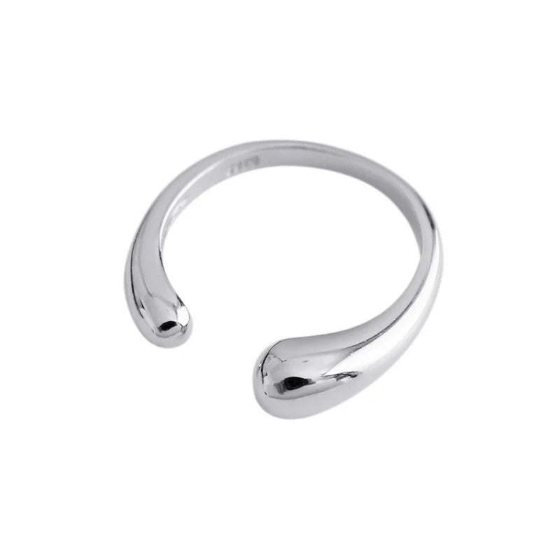 Irregular water drop Open Finger Ring DA143
