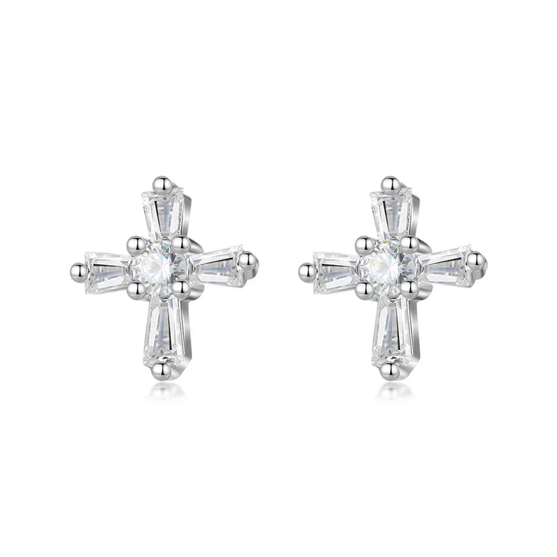Cross Stud Earrings DS3500