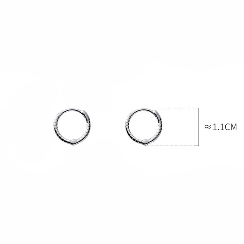 Geometric Twist Charm Hoop Earring DA3003