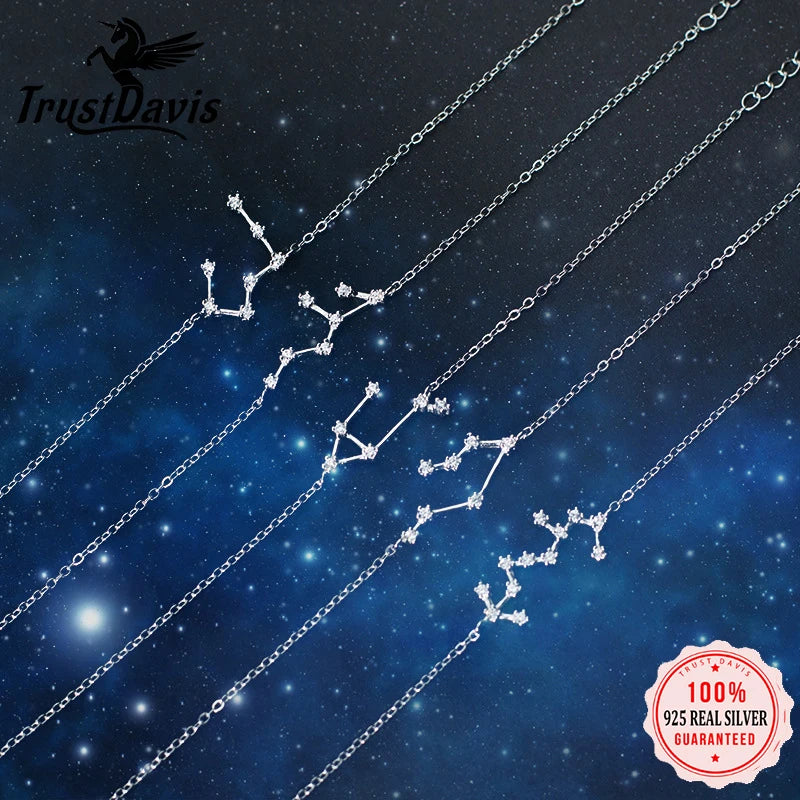 12 Constellation Bracelet Bangle Women Wedding Jewelry DA433