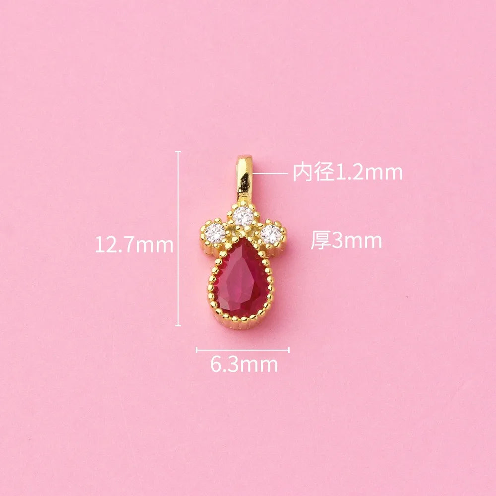 Zircon Water Droplets Charm Pendant DZ1658