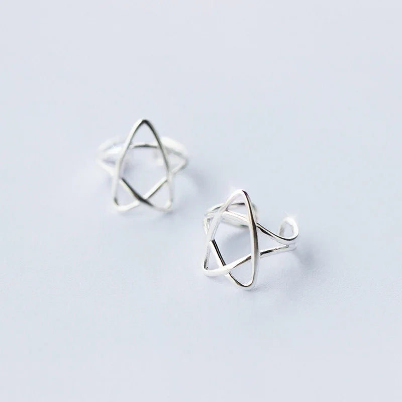 Star Ear Cuff Clip on Earrings DS489