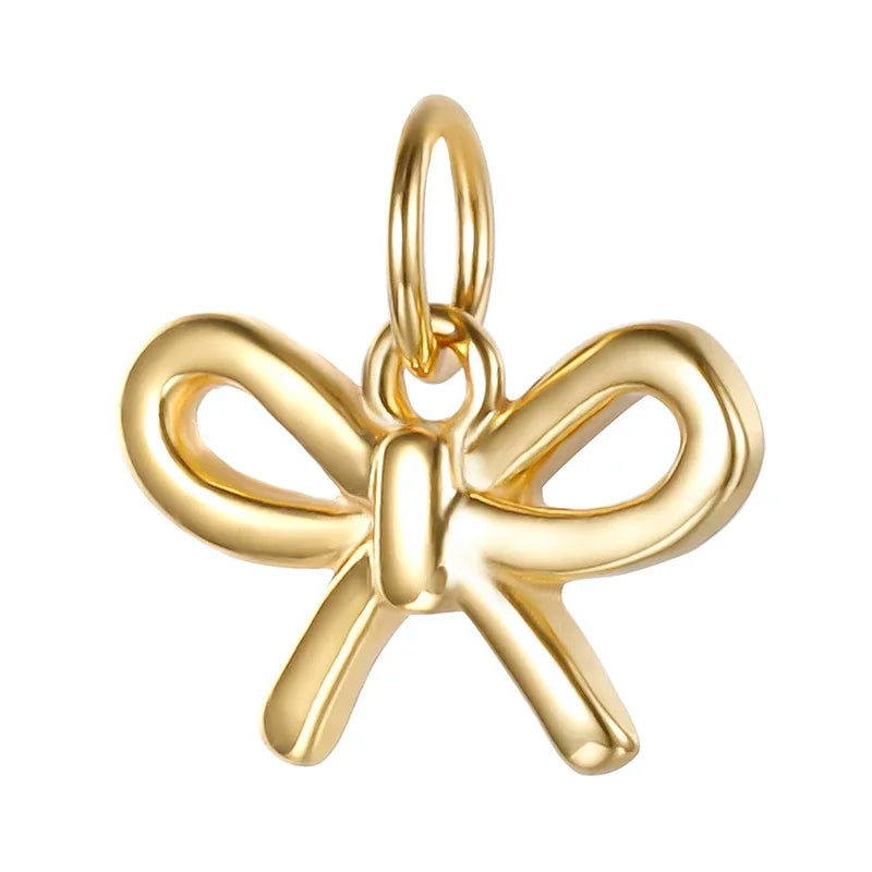 Bowknot Charm Pendant Handmade DIY Accessories HY090