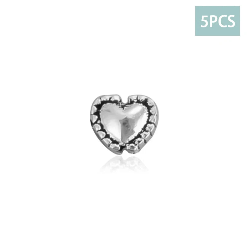Heart Separator Beads DIY Bracelet Necklace Accessories DZ647