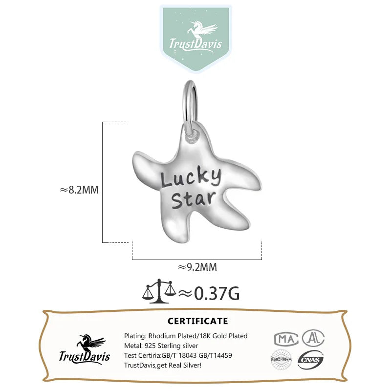 Fashion Lucky Star Charm Pendant DZ1774