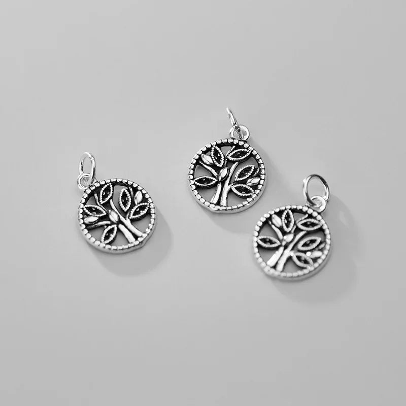 Hollow Round Tree Pendant HY639