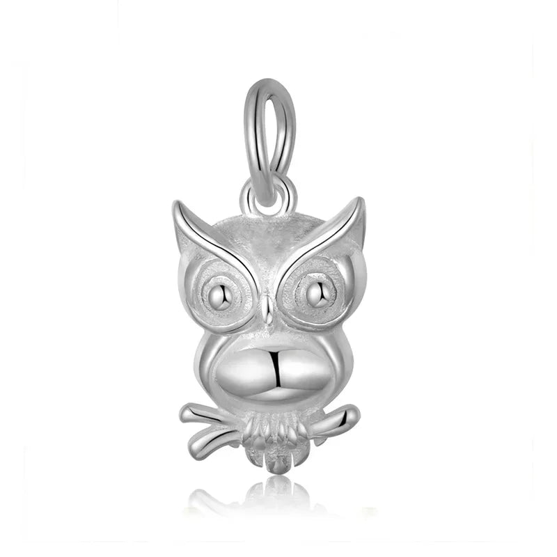 Animal Owl Charm Pendant DIY Accessories DZ98