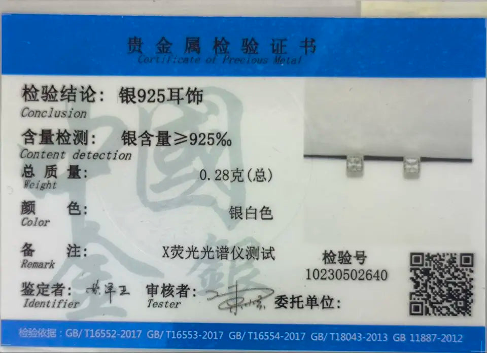 Trusta 925 Sterling Silver Classic Clear Cubic Zircon Triangle Square Stud Earrings For Women Sterling Silver Jewelry DA419